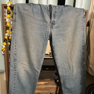 LEVI’S FADED BLUE LOOSE JEANS - 1990S
Vintage 
Purchased from Akimbo club 
36x32